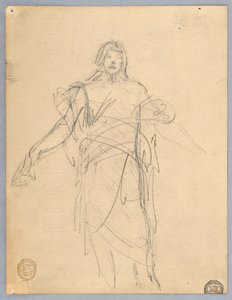 Study for Christ, Chancell of St. Bartholomew, New York od Francis Augustus Lathrop