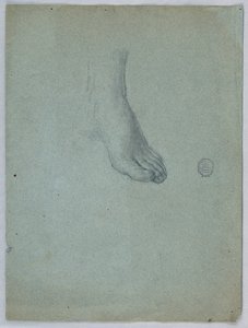 Studium levé nohy od Francis Augustus Lathrop