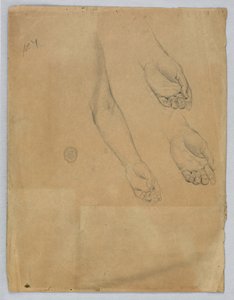 Tři studie levé ruky od Francis Augustus Lathrop