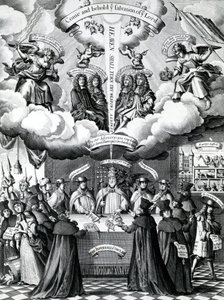 The Happy Instruments of Englands Preservation, publikoval Benjamin Combe po Francis Barlow, duben 1681 od Francis Barlow