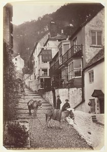 Clovelly, The New Inn and Street, 186094. od Francis Bedford
