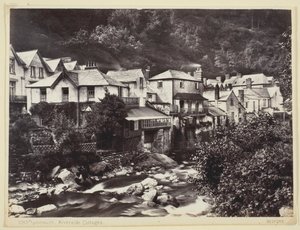Lynmouth, Riverside Cottages, 186094. od Francis Bedford