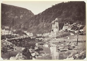 Lynmouth z moře, 186094. od Francis Bedford