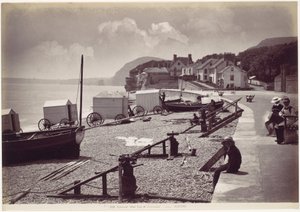 Sidmouth, západní konec promenády od Francis Bedford