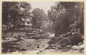 Watersmeet, The Cottage and Streams, 186094. od Francis Bedford