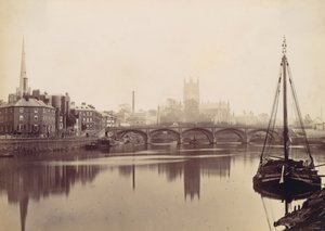 Worcester. Ze Severnu, 70. léta 19. století. od Francis Bedford