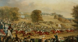 Heaton Park Races, Manchester (olej na plátně) od Francis Calcraft Turner