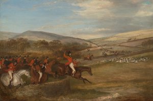 The Berkeley Hunt, 1842: Full Cry od Francis Calcraft Turner