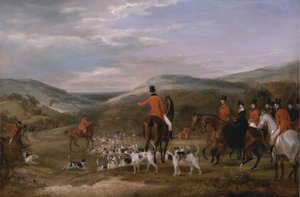 The Berkeley Hunt, 1842: Setkání od Francis Calcraft Turner
