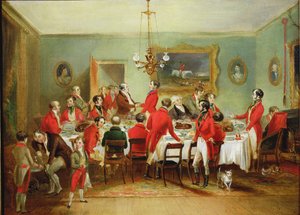 Lovecká snídaně, bakalářský sál, 1836