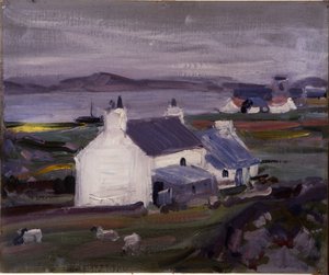 Farmsteading, Iona, Auchabhaich Croft (olej na plátně) od Francis Campbell Boileau Cadell