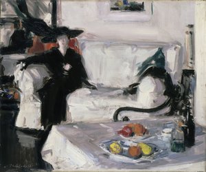 Interiér s postavou od Francis Campbell Boileau Cadell