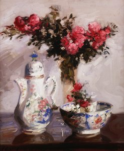 Kávová konvička Famille Rose od Francis Campbell Boileau Cadell