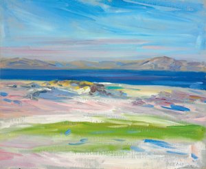 Pohled na Bílé písky, Iona od Francis Campbell Boileau Cadell