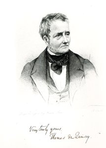 Thomas de Quincey (1785-1859), z daguerrotypické fotografie Howieho od Francis Croll