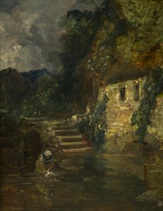 Mlýn poblíž Tintern, c. 1824-26 (olej na desce, mahagon) od Francis Danby