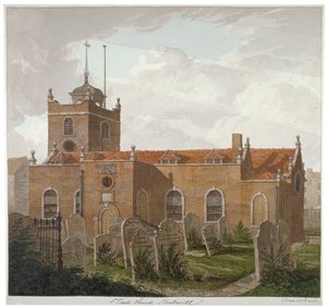 Kostel svatého Pavla, Shadwell, Londýn, c1810 od Francis Danby