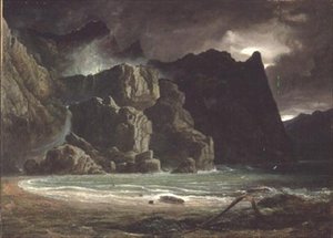 Pohled na jezero v Norsku od Francis Danby