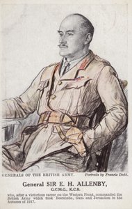Generál Sir E. H. Allenby (barevná litografie) od Francis Dodd
