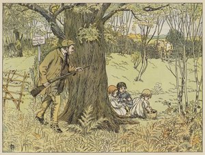 Game-Keeper (barevná litografie) od Francis Donkin Bedford