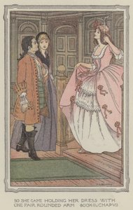 Ilustrace k knize The History of Henry Esmond (barevná litografie) od Francis Donkin Bedford