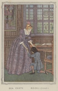 Ilustrace k knize The History of Henry Esmond (barevná litografie) od Francis Donkin Bedford