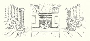 Ilustrace ke knize Kouzelná rybí kost od Charlese Dickense (litografie) od Francis Donkin Bedford