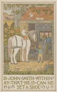 Je John Smith v rámci ay, že je může nastavit botu (barevná litografie) od Francis Donkin Bedford