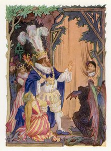 Merrie England: (barevná litografie) od Francis Donkin Bedford
