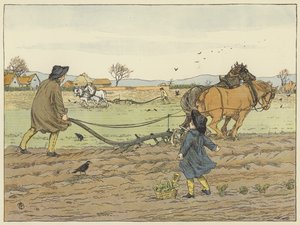 Pluhař (barevná litografie) od Francis Donkin Bedford