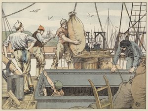 Stevard (barevná litografie) od Francis Donkin Bedford