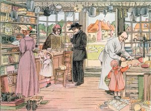 Obchod se smíšeným zbožím, 1899. Z knihy obchodů, 1899