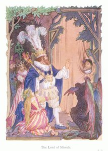 The Lord of Misrule (barevná litografie) od Francis Donkin Bedford
