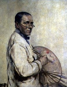 Portrét umělce Sira Williama Orpena (1878-1931) kolem roku 1932 (olej na plátně) od Francis Edwin Hodge