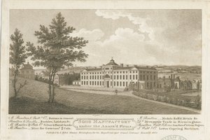 Soho Manufactory: tečkovaná rytina hnědým inkoustem a [c 1800]