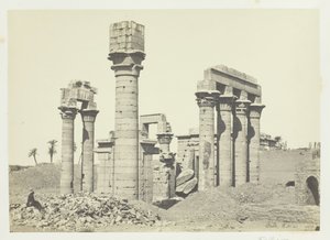 Kleopatřin chrám v Ermentu poblíž Théb, 1857.