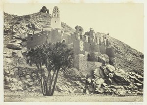 Doum Palm a zničená mešita, Philæ, 1857. od Francis Frith