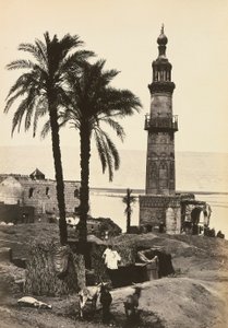 "Egypt a Palestina": pohled na Girgeh, Horní Egypt od Francis Frith
