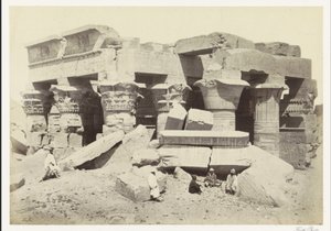 Pohled na chrám Kom Ombo Pojď, Ombo. NearView. (název na objektu) od Francis Frith