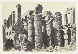 Sloupový sál, Karnac, 1857. od Francis Frith