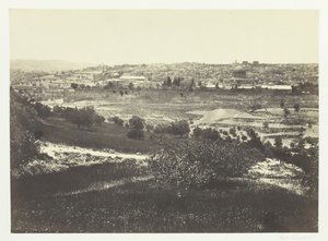 Jeruzalém, z Olivetské hory, č.1, 1857. od Francis Frith