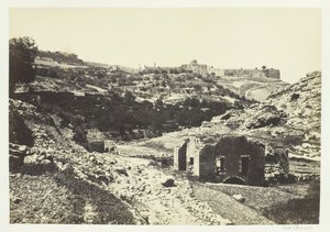 Jeruzalém ze zdi En-Rogel, 1857. od Francis Frith