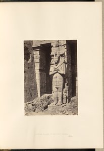 Osiridovy sloupy v Medinet Habou, Théby od Francis Frith