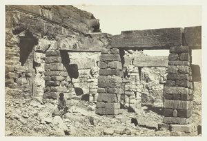 Portico of the Temple of Cerf Hossayn, Nubia, 1857. od Francis Frith