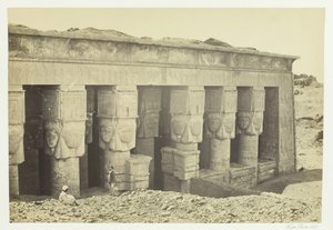 Portico of the Temple of Dendera, 1857.