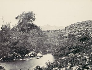 Fontána Jerico a pravděpodobné místo města, ca. 1857. od Francis Frith