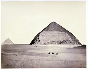 Pyramidy v Dahšúru od jihozápadu od Francis Frith