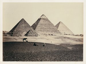 Pyramidy v Gíze od jihozápadu od Francis Frith