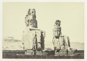 Memnonovy sochy, Thébská pláň od Francis Frith