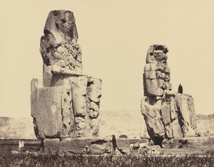 Sochy pláně, Théby od Francis Frith